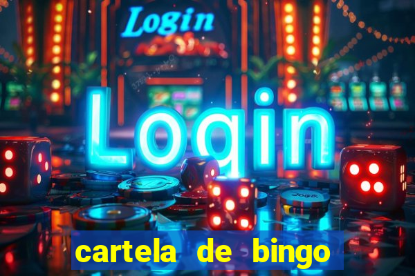 cartela de bingo pra imprimir